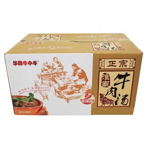 華田牛中牛正宗淮南牛肉湯香辣味105gx12桶