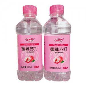 百多利蘇打水飲料蜜桃味350ml