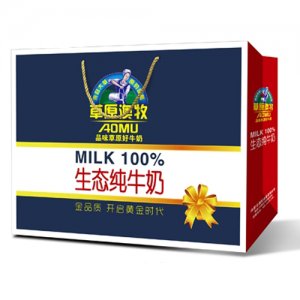 草原澳牧生態純牛奶手提袋