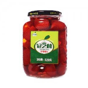 冠芝林520克草莓罐頭