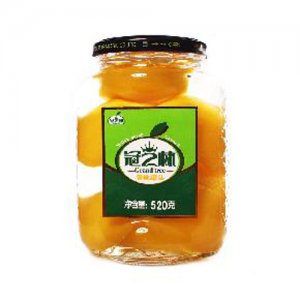 冠芝林520克黃桃罐頭