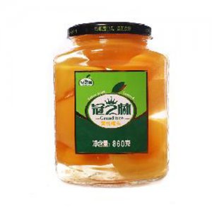 冠芝林860克黃桃罐頭